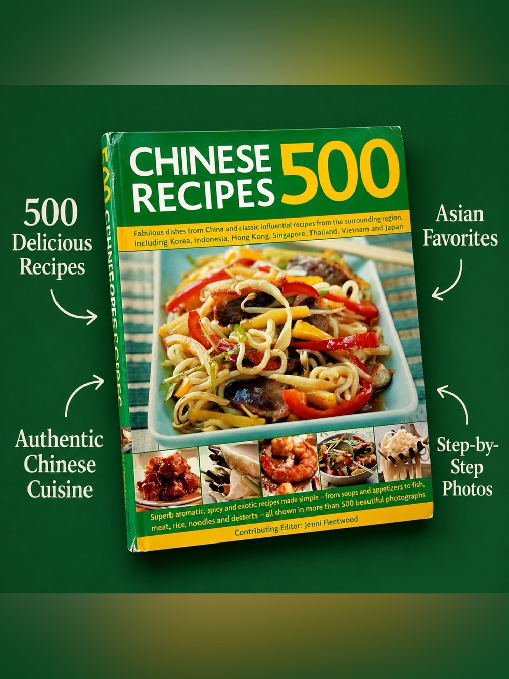 Chinese Recipes 500 Illustrated Asian Cookbook 500 Recipes Hardcover 2007
